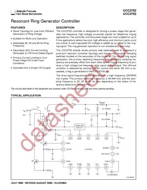 UCC3752DTR datasheet  